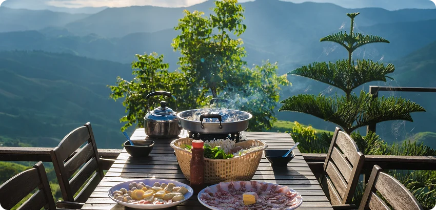 Enjoy Freshly Prepared, Unlimited Meals by the Lake