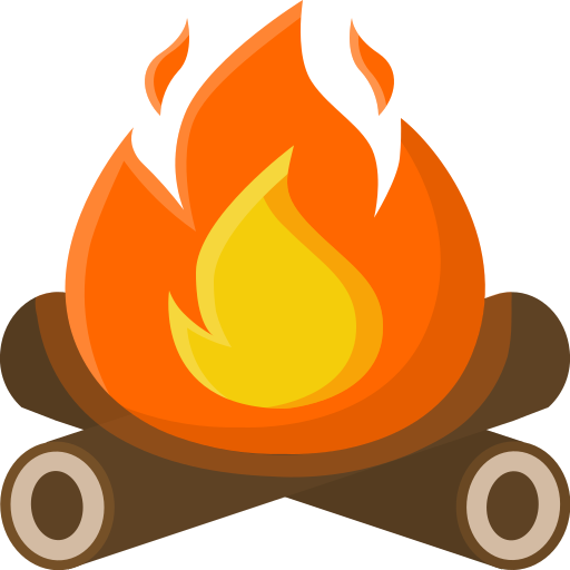 Cozy bonfire evenings